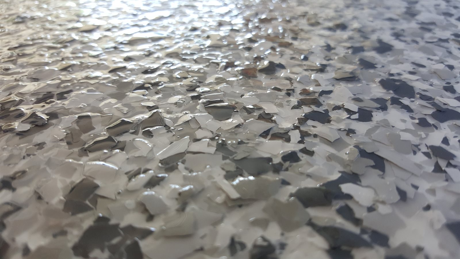 Epoxy Restored Concrete Garage Door Floor Minneapolis, Minnesota