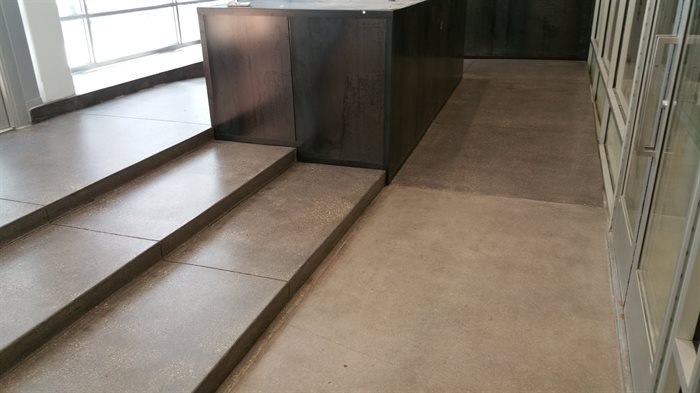 stone floor entry way.
