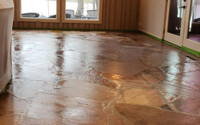 Flagstone Before & After Cleaning & Sealing