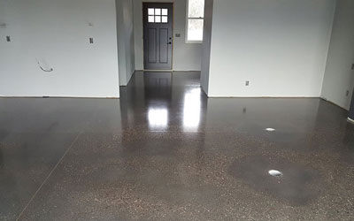 BLACK INTEGRAL COLOR CONCRETE Floors Minneapolis, Minnesota
